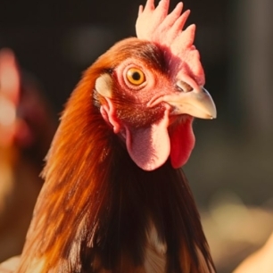 Primer plano de un gallo